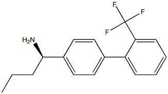 (1R)-1-(4-[2-(TRIFLUOROMETHYL)PHENYL]PHENYL)BUTYLAMINE Struktur