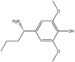 4-((1S)-1-AMINOBUTYL)-2,6-DIMETHOXYPHENOL Struktur