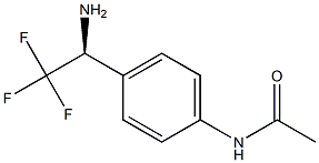 N-[4-((1S)-1-AMINO-2,2,2-TRIFLUOROETHYL)PHENYL]ACETAMIDE Struktur