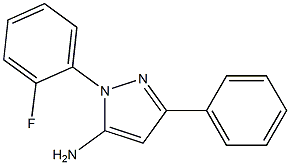 1-(2-FLUOROPHENYL)-3-PHENYL-1H-PYRAZOL-5-AMINE Struktur