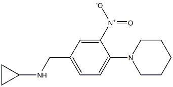 (1S)CYCLOPROPYL(3-NITRO-4-PIPERIDYLPHENYL)METHYLAMINE Struktur