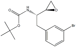 ERYTHRO-N-BOC-L-3-BROMOPHENYLALANINE EPOXIDE Struktur