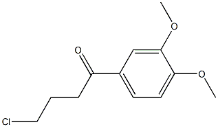 1-CHLORO-4-(3,4-DIMETHOXYPHENYL)-4-OXOBUTANE Struktur