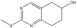 5,6,7,8-TETRAHYDRO-6-HYDROXY-2-(METHYLTHIO)QUINAZOLINE Struktur