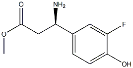 METHYL (3R)-3-AMINO-3-(3-FLUORO-4-HYDROXYPHENYL)PROPANOATE Struktur