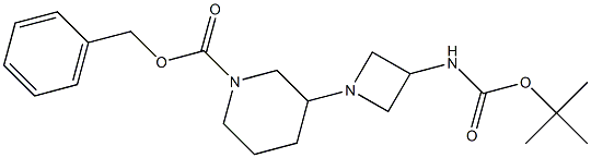 (1-CBZ-PIPERIDIN-3-YL-AZETIDIN-3-YL)-CARBAMIC ACID TERT-BUTYL ESTER Struktur