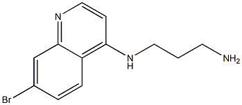 4-(3-AMINOPROP-1-YL)AMINO-7-BROMOQUINOLINE Struktur