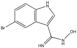 5-BROMO-N-HYDROXYINDOLE-3-CARBOXAMIDINE Struktur