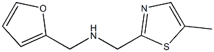 FURAN-2-YLMETHYL-(5-METHYL-THIAZOL-2-YLMETHYL)-AMINE Struktur