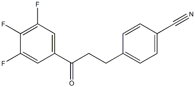 3-(4-CYANOPHENYL)-3',4',5'-TRIFLUOROPROPIOPHENONE Struktur