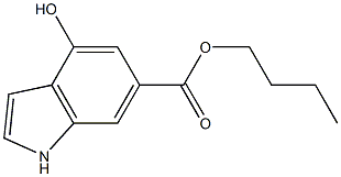 4-HYDROXY-6-INDOLE CARBOXYLIC ACID BUTYL ESTER Struktur