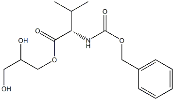 GLYCEROL-1-(N-CBZ-VALINATE) Struktur