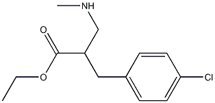 3-(4-CHLORO-PHENYL)-2-METHYLAMINOMETHYL-PROPIONIC ACID ETHYL ESTER Struktur
