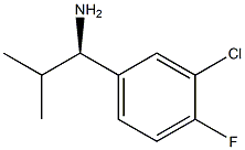 (1R)-1-(3-CHLORO-4-FLUOROPHENYL)-2-METHYLPROPYLAMINE Struktur