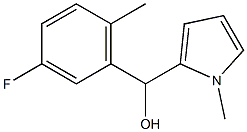 3-FLUORO-6-METHYLPHENYL-(1-METHYL-2-PYRROLYL)METHANOL Struktur