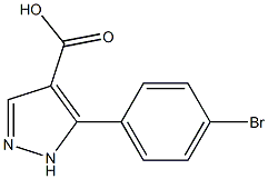 5-(4-BROMOPHENYL)-PYRAZOLE-4-CARBOXYLIC ACID Struktur