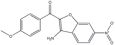 (3-AMINO-6-NITROBENZOFURAN-2-YL)(4-METHOXYPHENYL)METHANONE Struktur