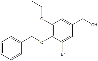 [4-(BENZYLOXY)-3-BROMO-5-ETHOXYPHENYL]METHANOL Struktur