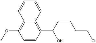 5-CHLORO-1-(4-METHOXY-1-NAPHTHYL)-1-PENTANOL Struktur