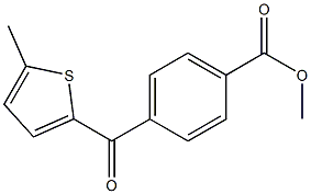 METHYL 4-(5-METHYL-2-THENOYL)BENZOATE Struktur