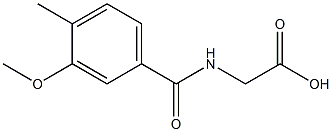 [(3-METHOXY-4-METHYLBENZOYL)AMINO]ACETIC ACID Struktur