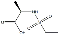 (2R)-2-[(ETHYLSULFONYL)AMINO]PROPANOIC ACID Struktur