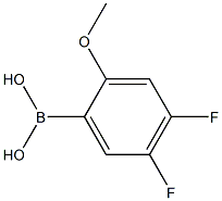 4,5-DIFLUORO-2-METHOXYPHENYLBORONIC ACID Struktur