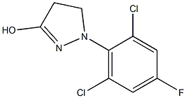 1-(2,6-DICHLORO-4-FLUOROPHENYL)-3-HYDROXY-1H-PYRAZOLINE Struktur