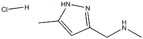 METHYL-(5-METHYL-1H-PYRAZOL-3-YLMETHYL)-AMINE HYDROCHLORIDE Struktur