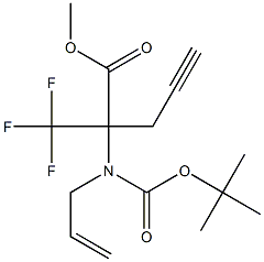 METHYL 2-[ALLYL(TERT-BUTOXYCARBONYL)AMINO]-2-(TRIFLUOROMETHYL)PENT-4-YNOATE Struktur