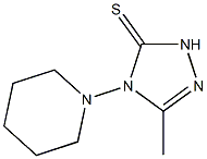 4,5-DIHYDRO-3-METHYL-4-(N-PIPERIDINO)-1,2,4-TRIAZOLE-5(1H)-THIONE Struktur