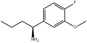 (1S)-1-(4-FLUORO-3-METHOXYPHENYL)BUTYLAMINE Struktur