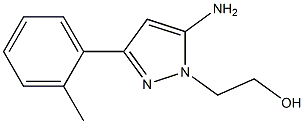 2-[5-AMINO-3-(2-METHYLPHENYL)-1H-PYRAZOL-1-YL]ETHANOL Struktur