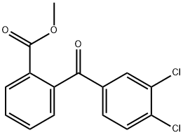 METHYL 2-(3,4-DICHLOROBENZOYL)BENZOATE Struktur