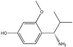 4-((1S)-1-AMINO-2-METHYLPROPYL)-3-METHOXYPHENOL Struktur