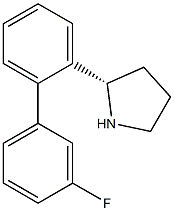 (2S)-2-[2-(3-FLUOROPHENYL)PHENYL]PYRROLIDINE Struktur