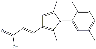 (2E)-3-[1-(2,5-DIMETHYLPHENYL)-2,5-DIMETHYL-1H-PYRROL-3-YL]ACRYLIC ACID Struktur