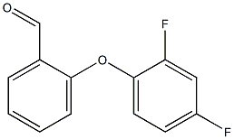 2-(2,4-DIFLUORO-PHENOXY)-BENZALDEHYDE Struktur