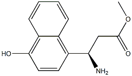 METHYL (3R)-3-AMINO-3-(4-HYDROXYNAPHTHYL)PROPANOATE Struktur