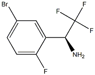 (1S)-1-(5-BROMO-2-FLUOROPHENYL)-2,2,2-TRIFLUOROETHYLAMINE Struktur