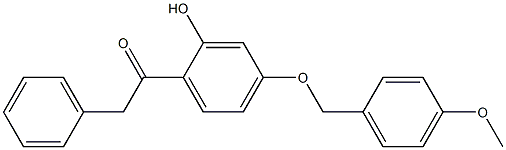 1-(4-(4-METHOXYBENZYLOXY)-2-HYDROXYPHENYL)-2-PHENYLETHANONE Struktur