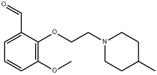 3-METHOXY-2-[2-(4-METHYL-PIPERIDIN-1-YL)-ETHOXY]-BENZALDEHYDE Struktur