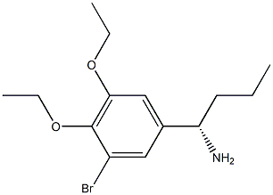 (1S)-1-(3-BROMO-4,5-DIETHOXYPHENYL)BUTYLAMINE Struktur