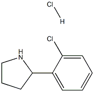 2-(2-CHLORO-PHENYL)-PYRROLIDINE HYDROCHLORIDE Struktur