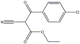 3-(4-CHLORO-PHENYL)-2-CYANO-3-OXO-PROPIONIC ACID ETHYL ESTER Struktur