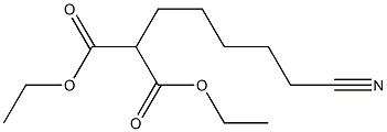 DIETHYL (5-CYANOPENTYL)MALONATE Struktur