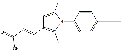 (2E)-3-[1-(4-TERT-BUTYLPHENYL)-2,5-DIMETHYL-1H-PYRROL-3-YL]ACRYLIC ACID Struktur