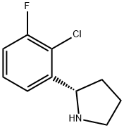 (2S)-2-(2-CHLORO-3-FLUOROPHENYL)PYRROLIDINE Struktur