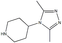 4-(3,5-DIMETHYL-4H-1,2,4-TRIAZOL-4-YL)PIPERIDINE Struktur