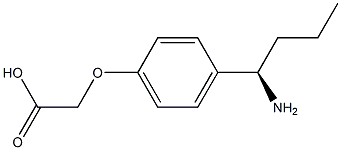 2-[4-((1R)-1-AMINOBUTYL)PHENOXY]ACETIC ACID Struktur